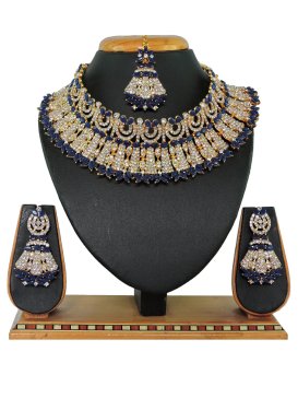 Versatile Gold Rodium Polish Alloy Jewellery Set For Ceremonial