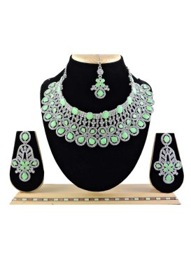 Superb Diamond Work Alloy Necklace Set For Party