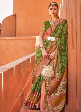Cotton Silk Trendy Classic Saree For Ceremonial