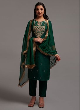 Embroidered Work Readymade Salwar Suit For Festival
