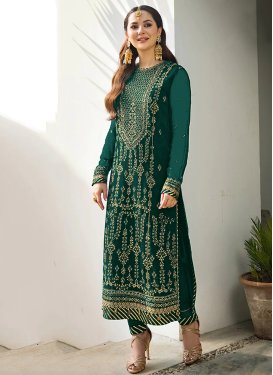 Embroidered Work Pant Style Pakistani Suit