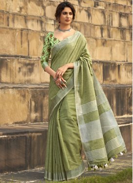 Linen Trendy Classic Saree