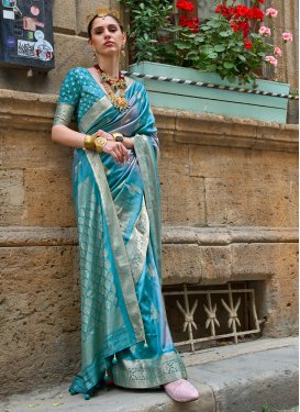 Silk Blend Designer Traditional Saree