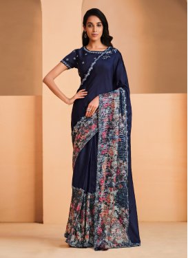 Satin Silk Designer Contemporary Saree