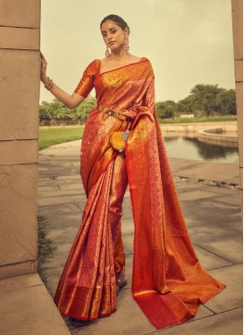 Woven Work Handloom Silk Designer Traditional Saree