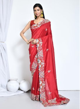 Crepe Silk Traditional Designer Saree
