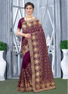 Vichitra Silk Traditional Designer Saree