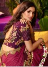 Satin Georgette Maroon and Red Designer Traditional Saree - 2