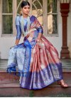 Woven Work Silk Blend Trendy Designer Saree - 1