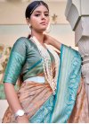 Silk Blend Trendy Designer Saree - 1