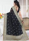 Embroidered Work Faux Georgette Classic Saree - 2