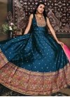 Woven Work Jacquard Readymade Designer Gown - 2