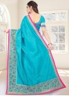 Embroidered Work Trendy Saree For Festival - 2
