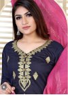 Chanderi Silk Designer Patiala Salwar Suit For Ceremonial - 2