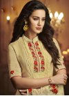 Beads Work Uppada Silk Pakistani Straight Salwar Suit - 2