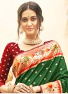 Green and Red Paithani Silk Designer Traditional Saree - 1