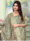 Tussar Silk Weaving Print Work Trendy Classic Saree - 1