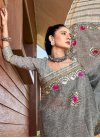 Linen Designer Traditional Saree For Ceremonial - 1