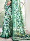 Sea Green and Turquoise Designer Contemporary Style Saree For Casual - 2