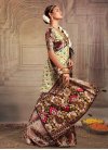 Coffee Brown and Cream Traditional Designer Saree For Ceremonial - 2