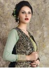 Fascinating Faux Georgette Embroidered Work Jacket Style Anarkali Suit For Ceremonial - 1