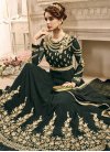 Embroidered Work Faux Georgette Long Length Anarkali Suit - 1