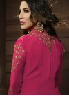 Beige and Rose Pink Jacket Style Salwar Suit For Festival - 2