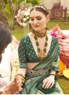 Green and Mint Green Designer Contemporary Style Saree - 1