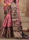 Brown and Pink Designer Contemporary Style Saree For Ceremonial - 1
