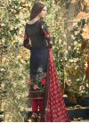Grey and Red Pant Style Pakistani Salwar Kameez For Ceremonial - 1