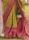 Patola Silk Olive and Red Designer Traditional Saree For Ceremonial - 2