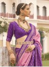 Pink and Purple Designer Contemporary Saree - 1