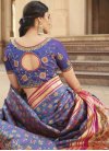 Lavender and Rose Pink Designer Contemporary Style Saree - 2