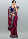 Embroidered Work Designer Contemporary Style Saree For Ceremonial - 1