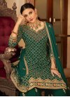 Faux Georgette Designer Palazzo Salwar Suit For Party - 3