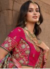 Silk Woven Work Rose Pink and Teal Traditional Designer Saree - 1