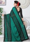 Black and Green Embroidered Work Designer Contemporary Saree - 2