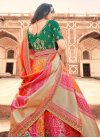 Banarasi Silk Embroidered Work Mustard and Rose Pink Trendy Designer Lehenga Choli - 1