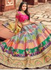 Beige and Rose Pink Banarasi Silk Trendy Designer Lehenga Choli - 2
