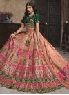 Banarasi Silk Rose Pink and Salmon Trendy Designer Lehenga Choli - 3