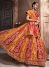 Fuchsia and Orange Trendy Designer Lehenga Choli For Bridal - 2