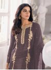 Georgette Pakistani Straight Salwar Suit - 1