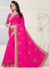 Booti Work Faux Georgette Traditional Saree - 1