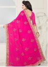 Booti Work Faux Georgette Traditional Saree - 2