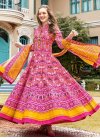 Silk Woven Work Readymade Classic Gown - 1