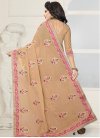 Booti Work Faux Georgette Contemporary Style Saree - 2