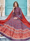 Woven Work Readymade Designer Gown - 2