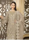 Faux Georgette Embroidered Work Designer Pakistani Salwar Suit - 2