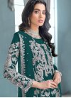 Georgette Embroidered Work Pakistani Straight Salwar Suit - 1