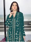 Faux Georgette Embroidered Work Pakistani Straight Salwar Suit - 2
